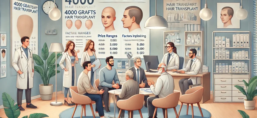 4000 grafts hair transplant cost in turkey