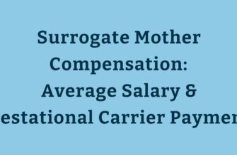 Surrogate mother compensation details showing average earnings and benefits