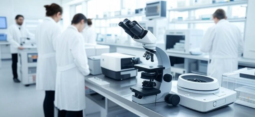 Laboratory equipment suppliers showcasing scientific instruments and lab supplies