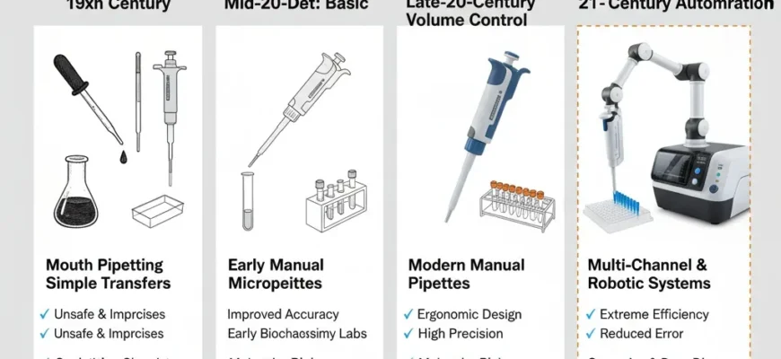Electronic micropipette dispensing liquid in a modern lab, demonstrating precise pipetting technique