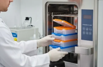 Proper loading of polypropylene pipette boxes into a laboratory autoclave for sterilization