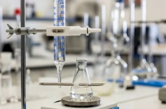 A 50ml glass burette with PTFE stopcock, filled with liquid for titration