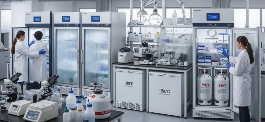 Biological samples storage laboratory refrigeration