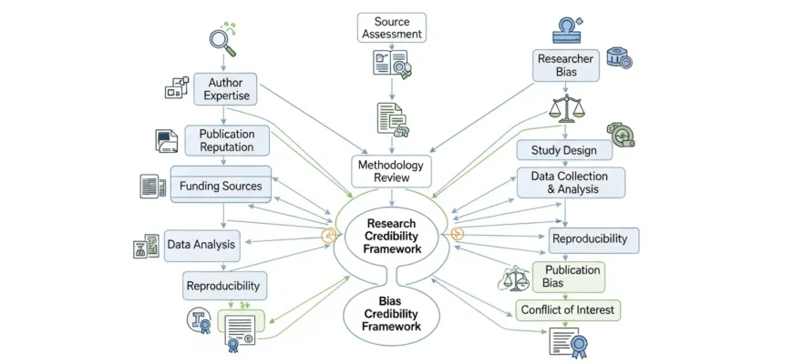 Scientific research evaluation framework 2025 - credibility assessment