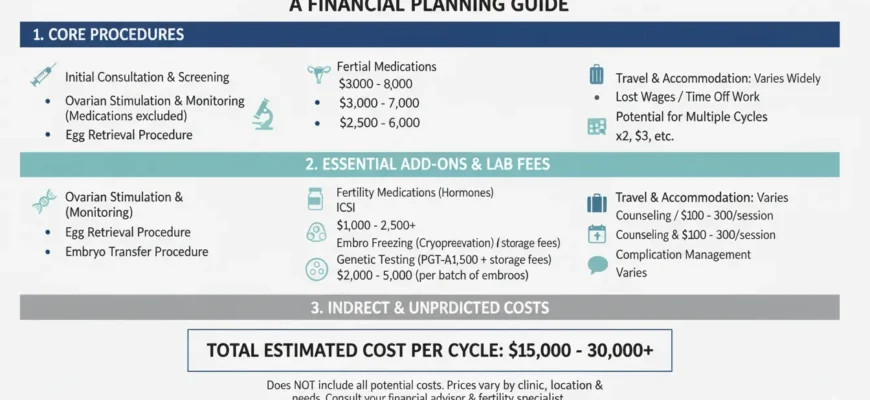 Breakdown of IVF treatment costs in the USA