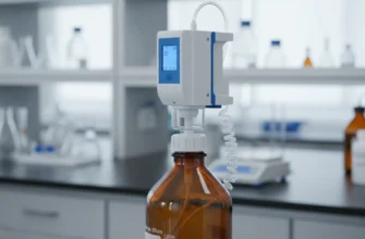 Microlit Electronic Burette with TFT touchscreen for precision titration in lab