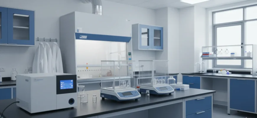 Modern science laboratory with essential equipment