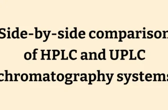 Side-by-side comparison of HPLC and UPLC chromatography systems