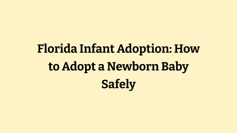 Happy adoptive parents holding their newborn baby after Florida infant adoption at a hospital