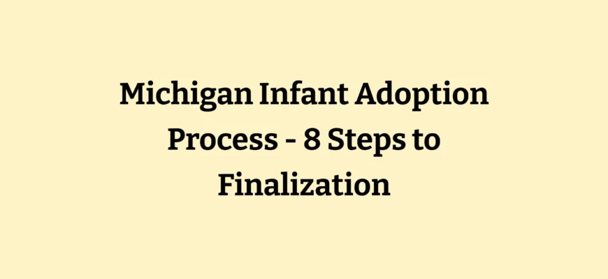 Steps in the Michigan domestic infant adoption process from home study to finalization